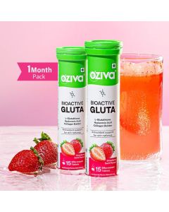 Bioactive Gluta Fizzy-5 Potent Antioxidants strawberry swirl (30 Tablets)