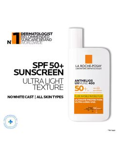 AntheliosUVMUNE400Invisible Fluid SPF50+ Ultra-light Sunscreen (50 ml)