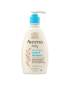 Baby Daily Moisture Wash & Shampoo (354ml)